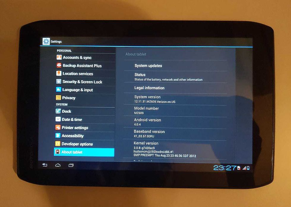 Планшет Motorola MZ609 8 дюймов интернет 4G/LTE Wi-Fi