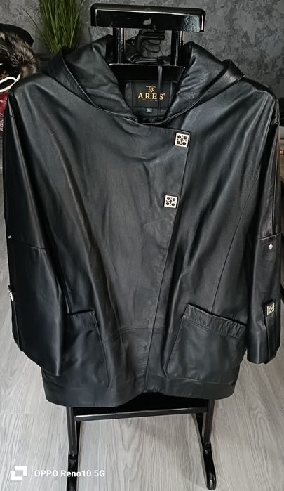 Куртка овер натуральная кожа