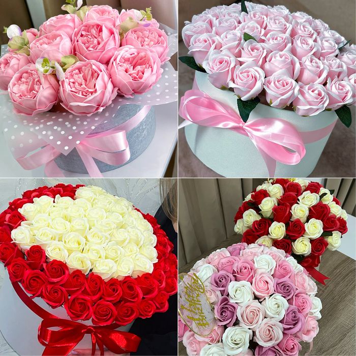 Мыльные букеты, мильні букети, мильні троянди ,