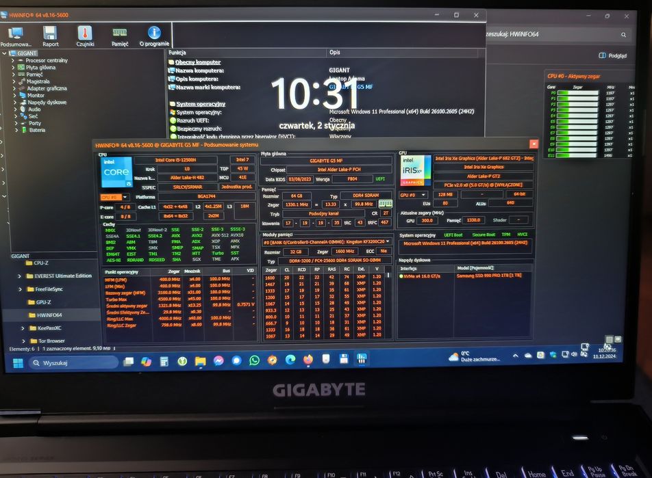 Mocny laptop gamingowy Gigabyte G5...  i5 - RTX 4050 !!!