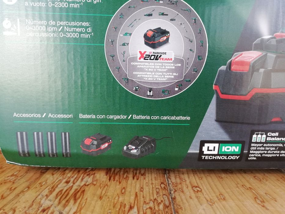 Aparafusadora de impacto Parkside 20v