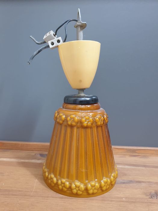 Lampka klosz szklany vintage