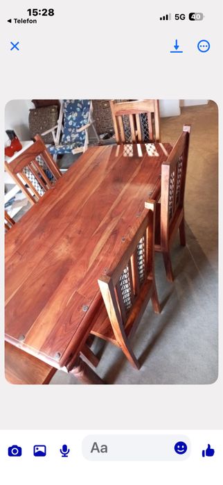 Meble indyjskie z litego drewna