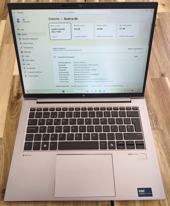 HP Zbook Firefly G11 Ultra 7 165H/32gb/512gb/4G LTE