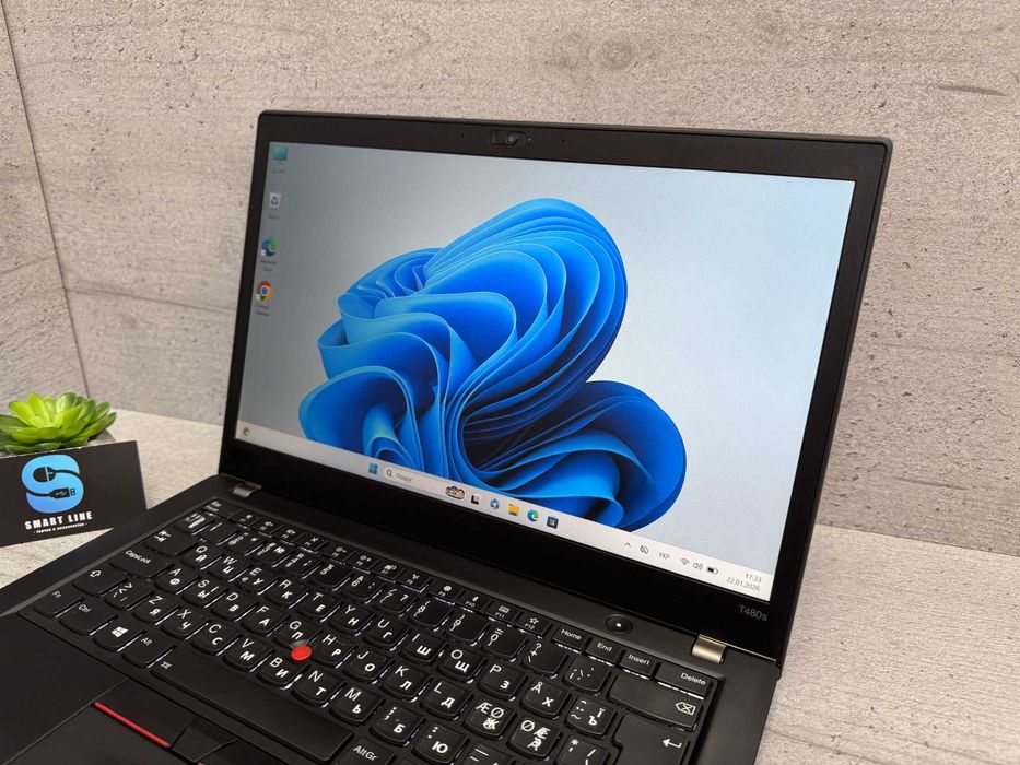 I7-8550u/14" FullHD ips/Стильний ноутбук Lenovo T480s/8gb ddr4/256 ssd