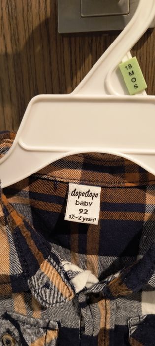 Koszula krata Dopodopo baby 92