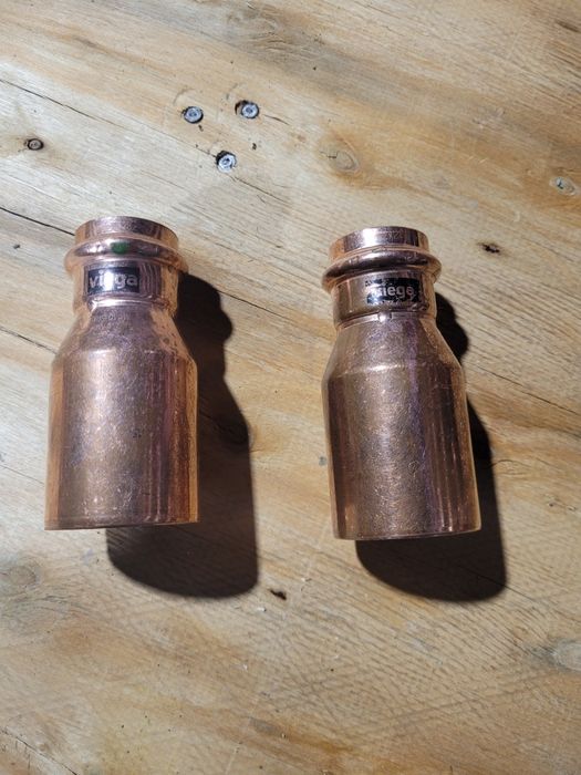 Redukcja 42 mm na 28mm zacisk zapras miedziana  Viega