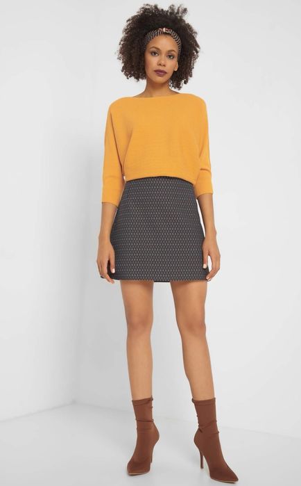 Nowa z metką spódniczka trapezowa Orsay żakardowa 42