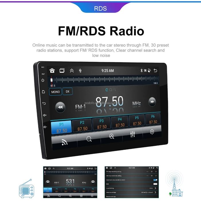 Rádio Fiat Ducato a partir de 2021 Carplay Android Auto GPS wifi 4/64G