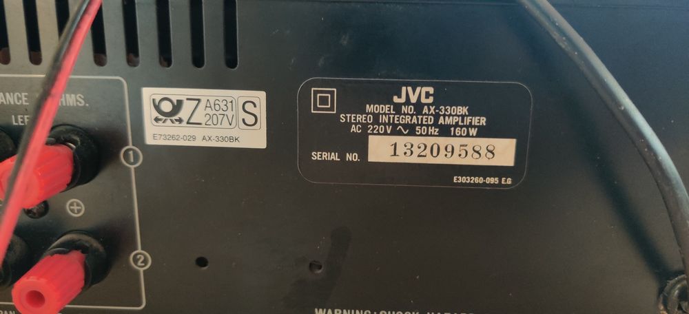 Заголовок: Стереопідсилювач JVC AX-330BK Dynamic Super-A | Ідеальний