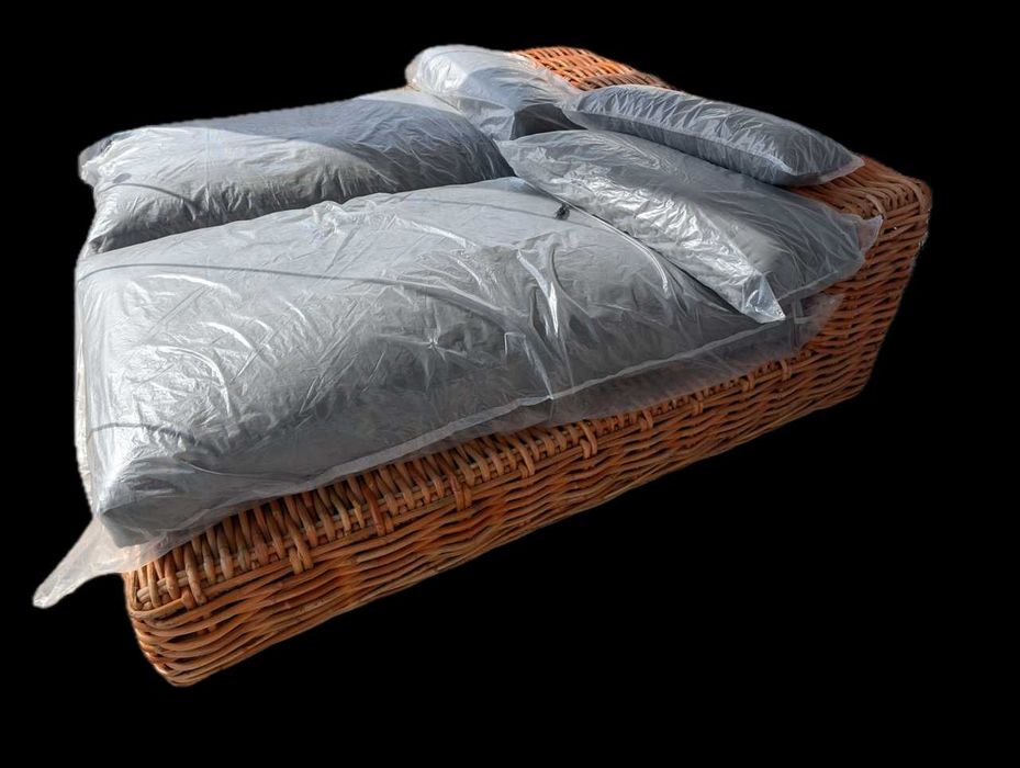 Leżanka Leżak Ratan Lounge Bed Rattan Honey 200x90h79cm Van der Leeden