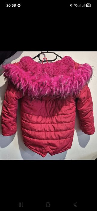 Fashion ciepla kurtka dla dziewczynki 110