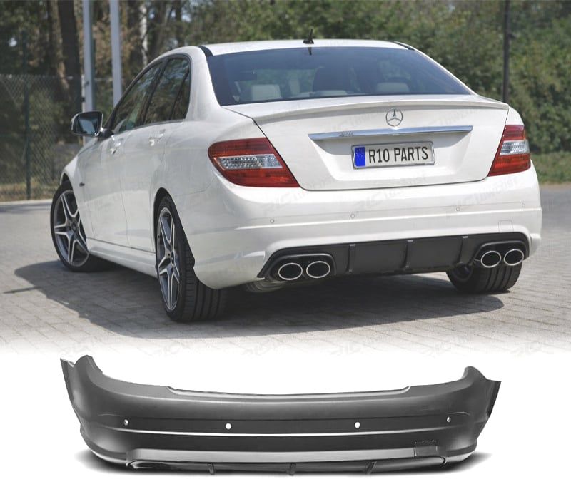 PARA-CHOQUES TRASEIRO MERCEDES W204 07-11 LOOK AMG PDC