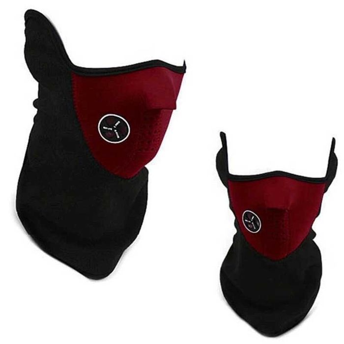 Máscara Balaclava Meia Face Inverno Corta-Vento Respirável