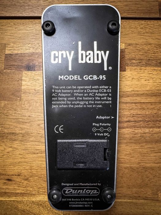 Dunlop Cry Baby GCB-95 Modificado — True Bypass + LED