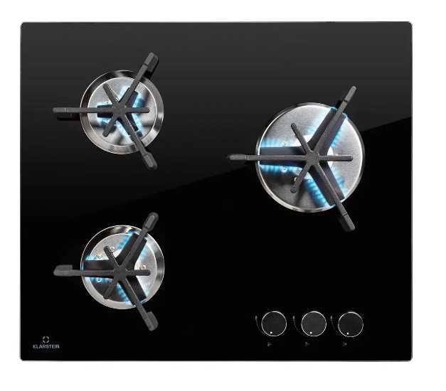 Газова плита Газовая варочная панель плита  Klarstein Trifecta 3