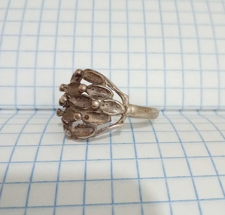 Кольцо колечко. Серебро 925 проба. Размер 18. СССР