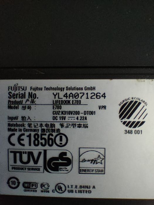 Sprzedam laptopa Fujitsu lifebook e780