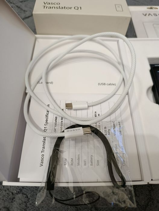 Vasco Q1 j. nowy tłumacz mowy, translator. Gwarancja.