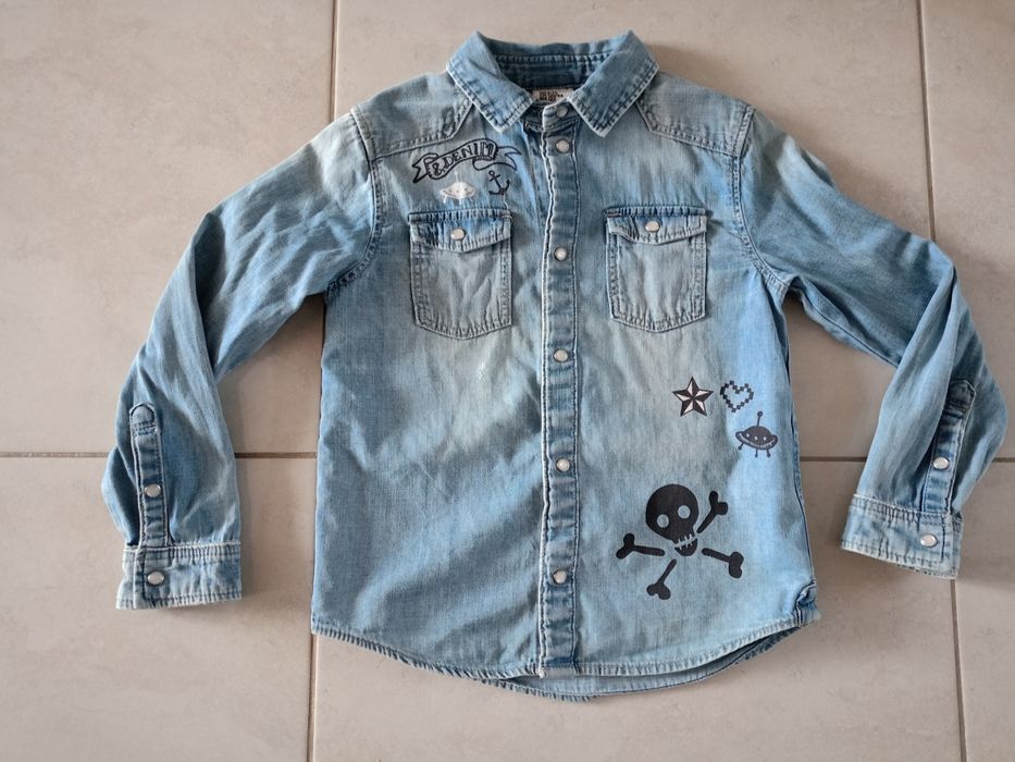 Koszula jeans 122 HM