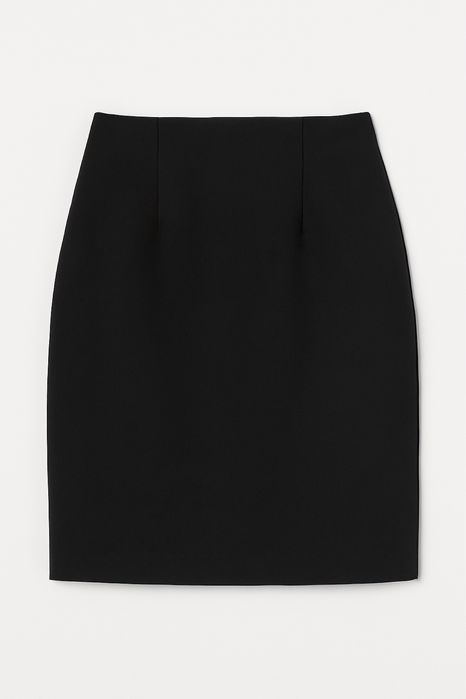 Спідниця класична, офісна, чорна, форма «олівець»