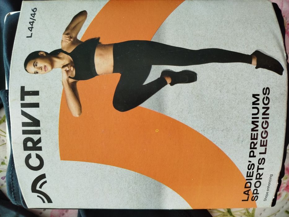 Legginsy damskie czarne gładkie