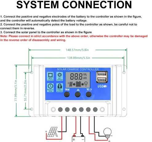 Solarny regulator ładowania akumulatora - max prąd ładowania 60A - mocny kontroler