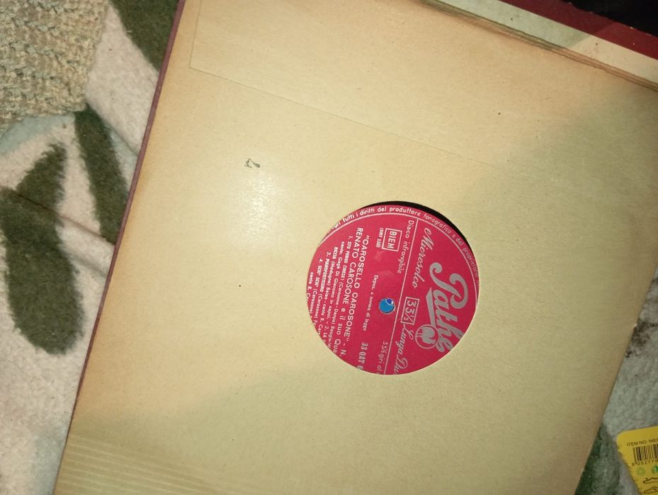 Álbum de discos não sei que músicas são