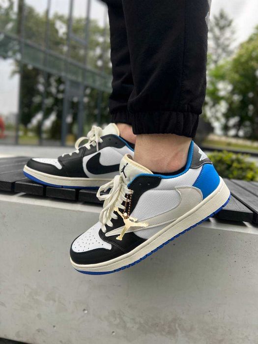 Мужские кроссовки Nike Travis Scott x Fragment x Jordan 1 Low. 41-45