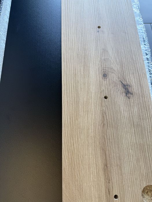 Zestaw mebli - meblościanka dąb artisan - czarna - nowa