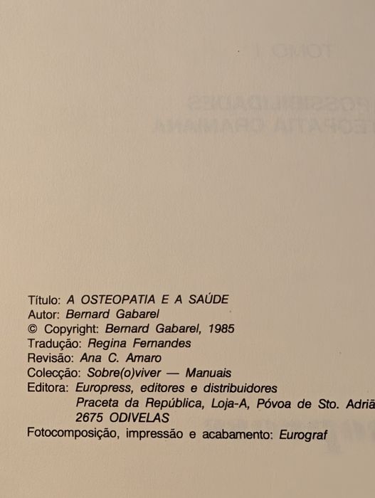 A Osteopatia e a Saúde