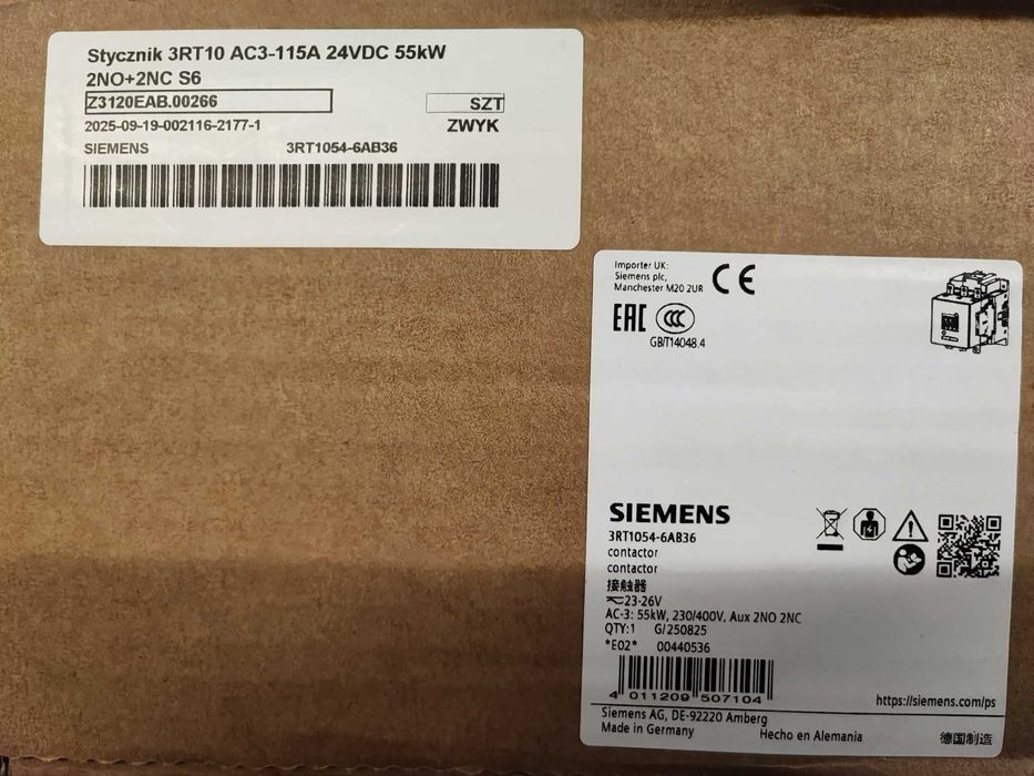 Siemens ET200 Styczniki