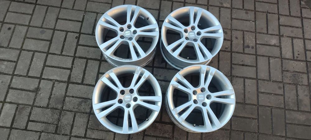 6J0601025B FELGI 5x100 7Jx16 CALI ET43 SEAT IBIZA 6J VW POLO 9N6R SKODA RAPID FABIA 4 SZTUKI KOMPLET
