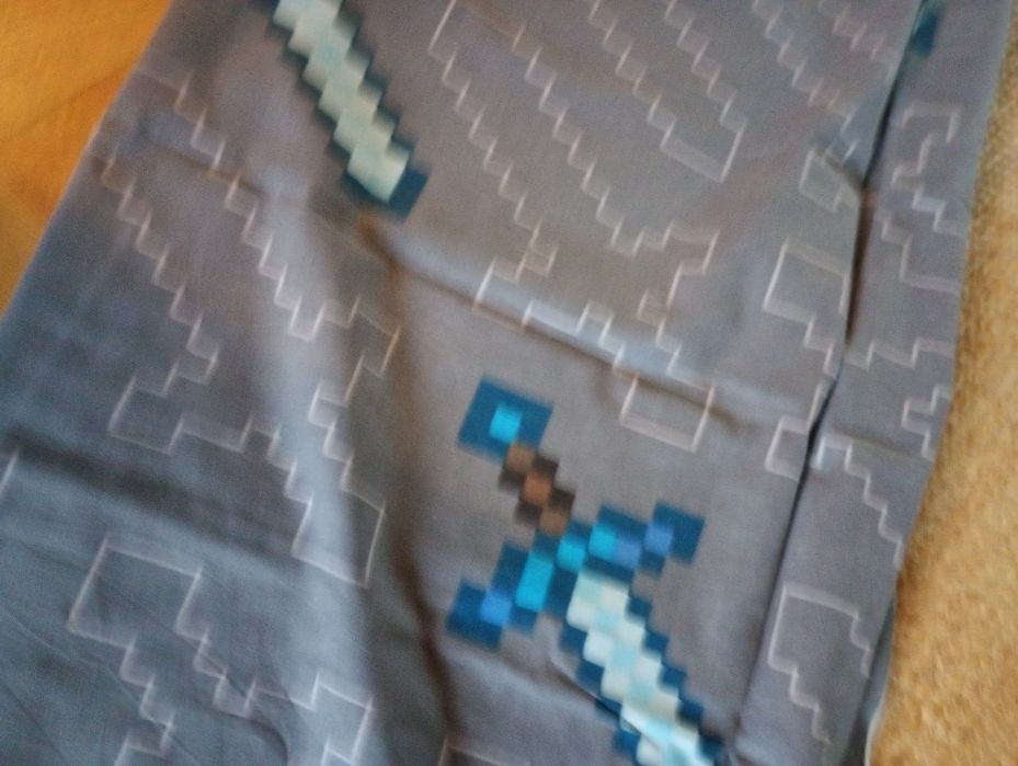 Minecraft 140x200 pościel bawełna