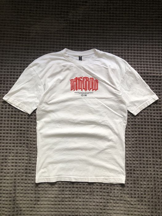 NIKE (S) Gangsta Gangs Bandit print мужская белая футболка летняя