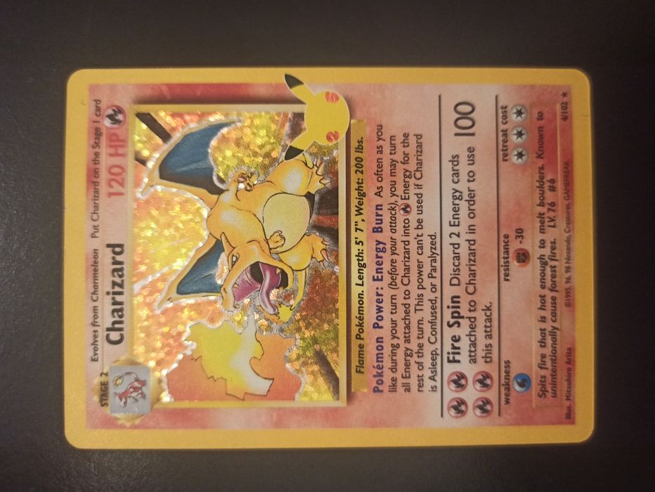 Karty pokemon Charizard Celebrations