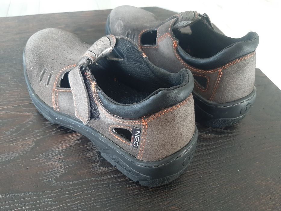 Stalcapy Buty robocze z metalowymi usztywnianymi czubkami ochrona 38