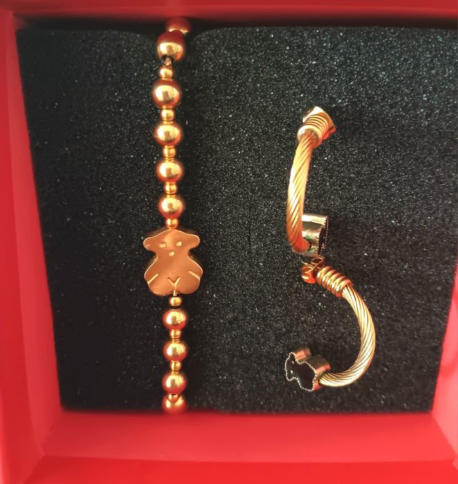 Brincos  pulseiras  aneis  aço