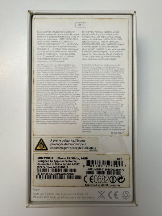 iPhone 4S 16 GB with Original Box64550970734081122