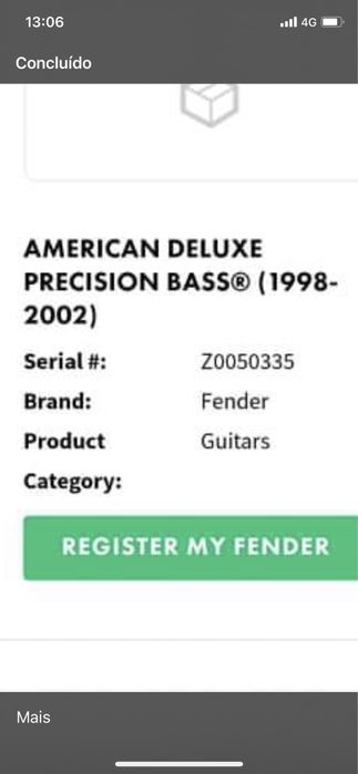 Fender Precison Americam Deluxe TROCAS NÃO