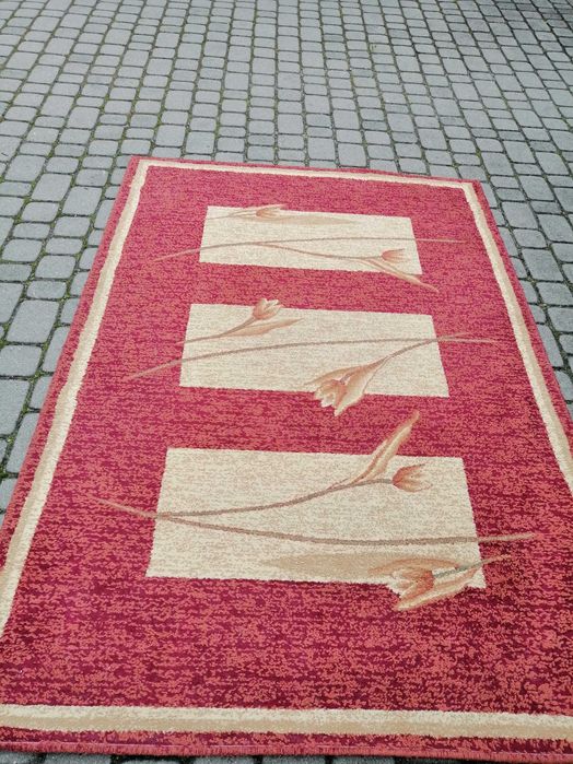 Dywan dwukolorowy z krótkim włosiem