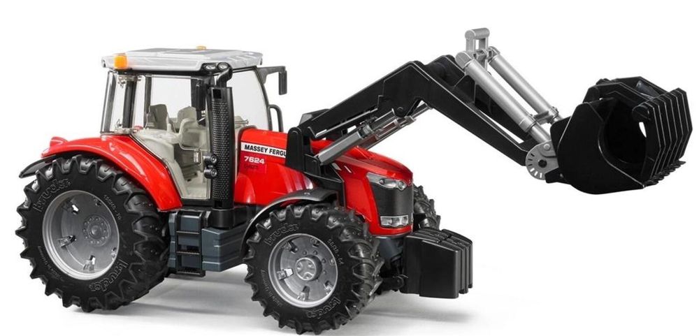 Traktor Massey Ferguson 7600 z ładowarka czołową pudełko,