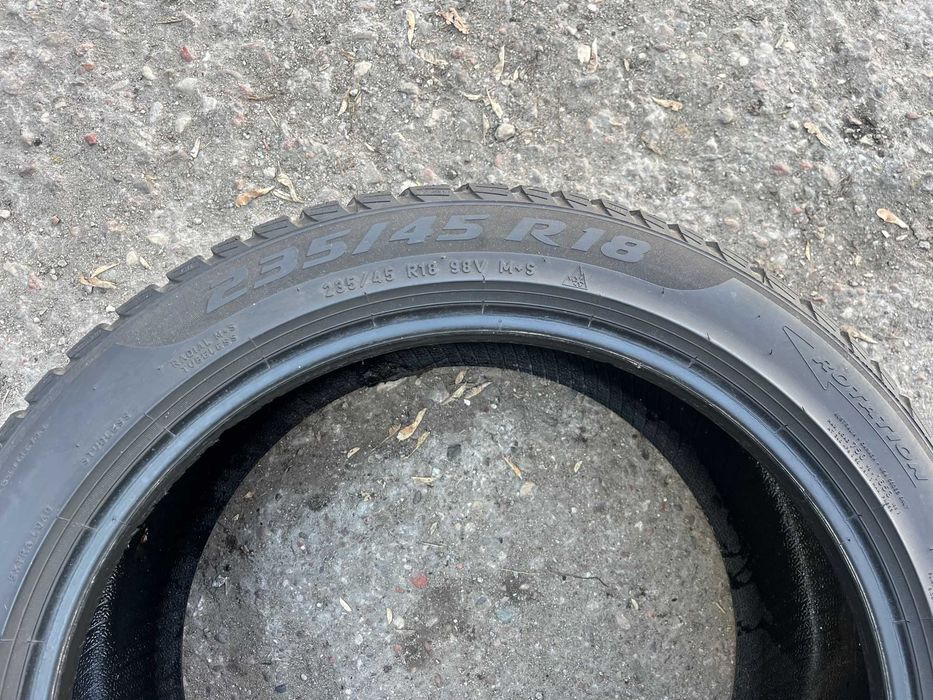4x opony zimowe PIRELLI SottoZero 3 235/45R18 98V XL - 5,5 mm - 2020 r.