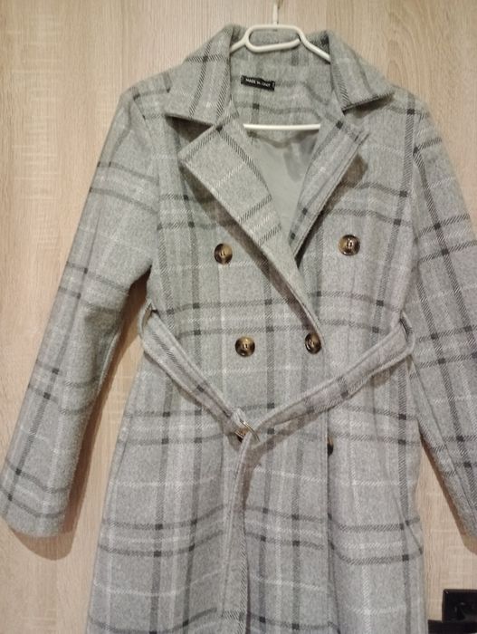 Płaszcz damski szary