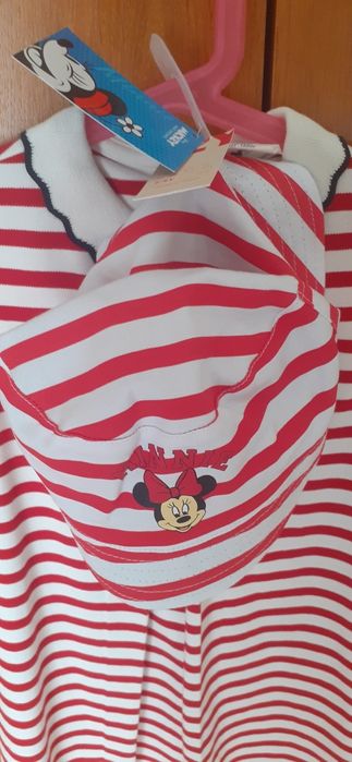 Chapéu Minnie Mouse 7-9 anos novo