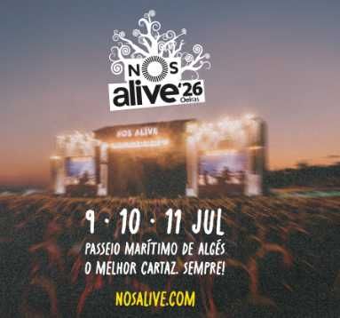Vendo 2 bilhetes NosAlive 9 julho