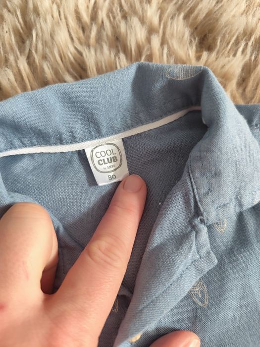 Turkusowy letni komplet r.80