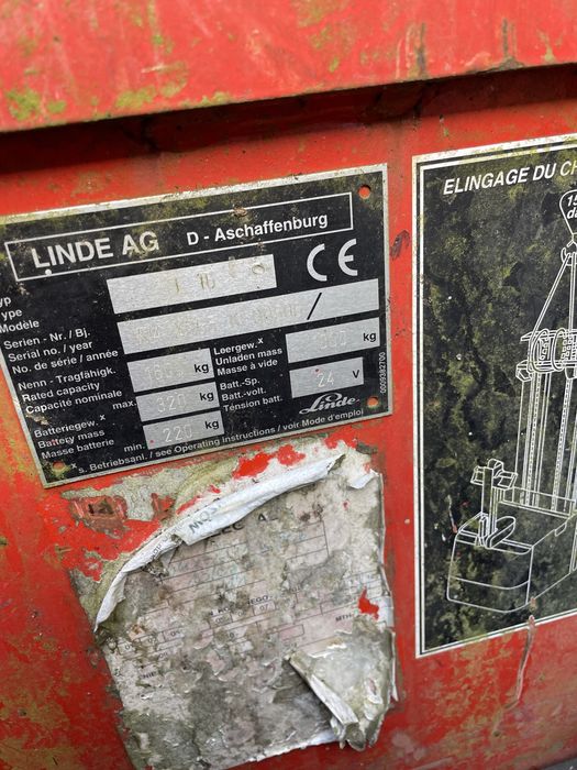 Podnośnik elektryczny wózek paleciak Linde