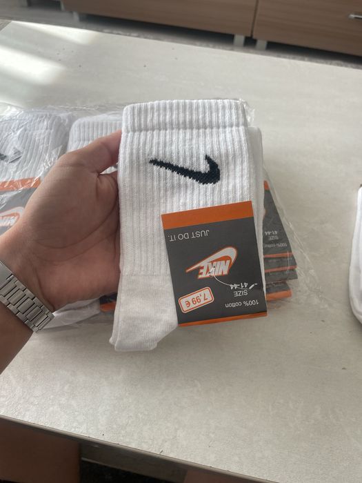 Набір білих шкарпеток Nike (41-44)