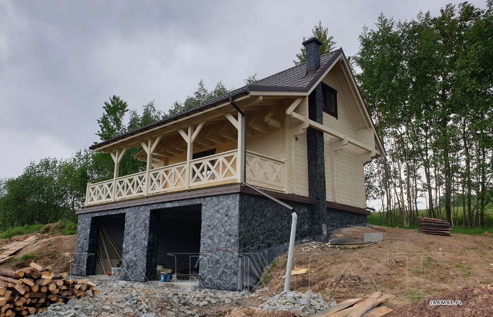 Domy Drewniane Letniskowe MODEL L44 Bale JARMAT.PL Bale Producent